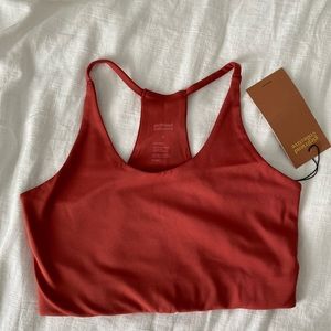 Girlfriend collective Cleo bra in lava